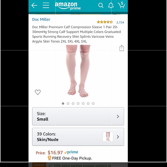 Calf Compression Sleeve - Picture 4 of 4